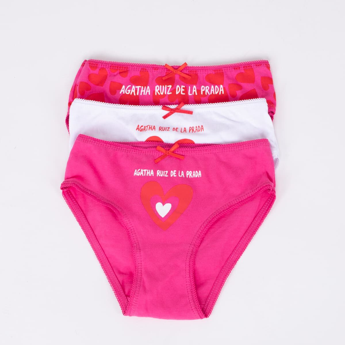 Pack 3 Calzón de Algodón Niña Agatha Ruiz De La Prada