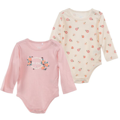 Imagen 1 del producto Pack 2 Body Manga Larga Chess Baby Rosado