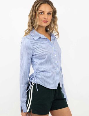 Imagen 1 del producto Blusa Rayas Manga Larga Mujer Icono Celeste, Rosado