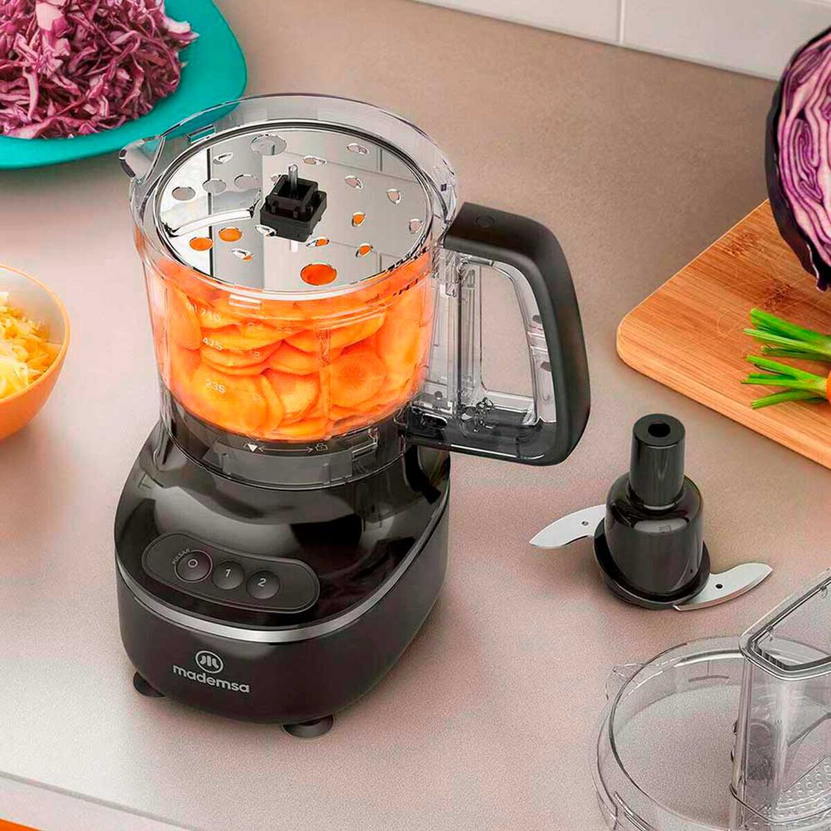 Procesador de Alimentos Mademsa MFP500 710 ml.