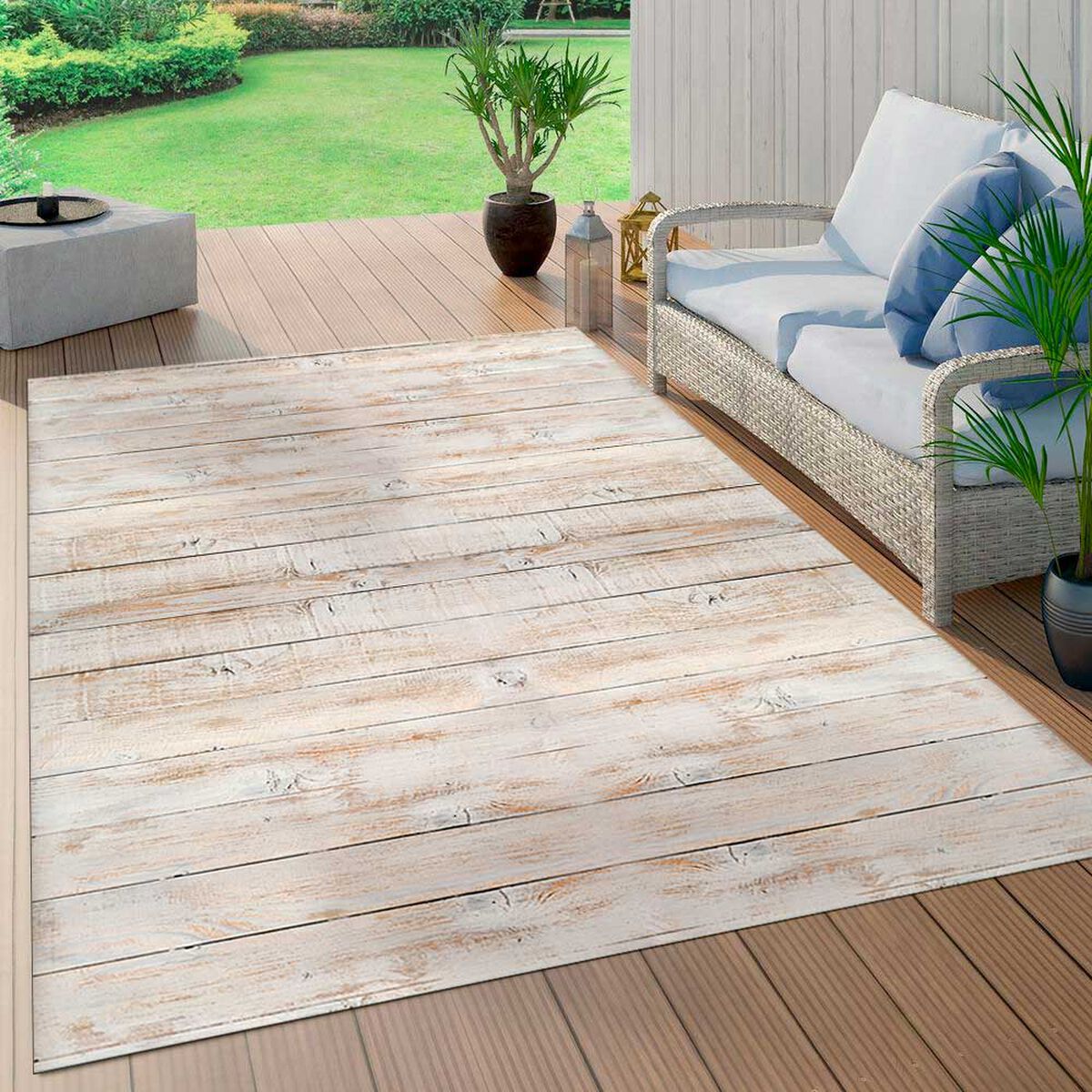 Alfombra Davanti Madera Vintage Natural 140 x220 Madera Vintage Natural
