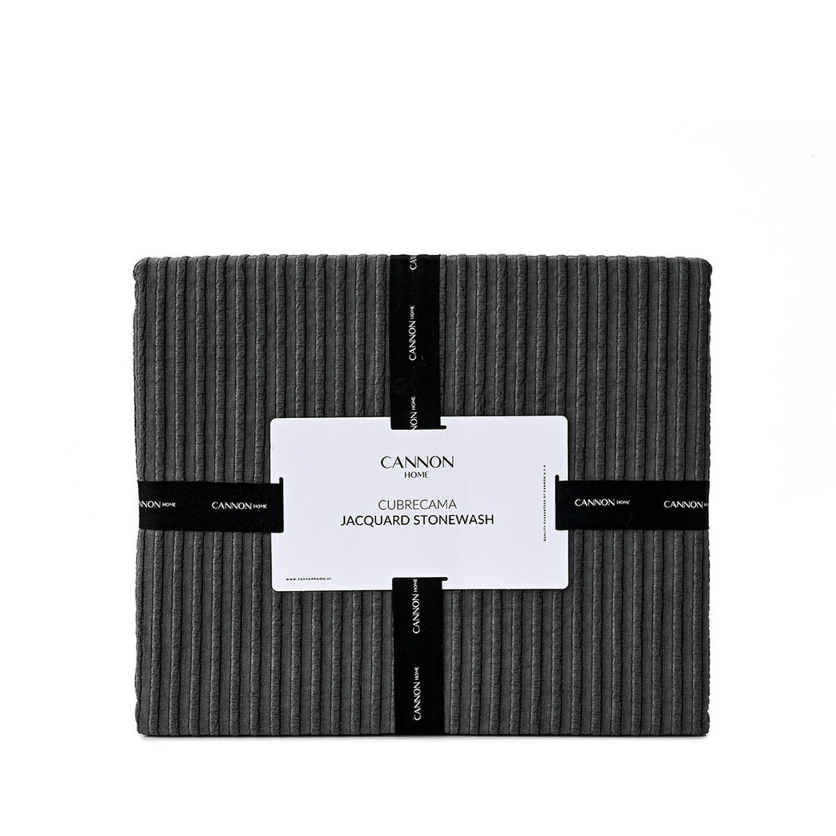 Cubrecama Cannon Luisa King Gris