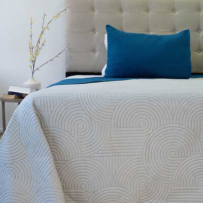 Imagen 2 del producto Quilt Doral 1,5 Plazas Azul Beige Origins