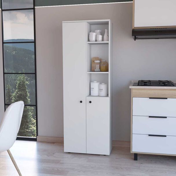 Isla de Cocina TuHome Konik 2 Puertas Blanco