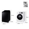 Lavadora Carga Superior Samsung 21 kg Bespoke AI + Secadora Bomba de Calor 9 kg