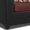 Juego de Living Innovamuebles Invictus Sofá 3 Cuerpos + Dos Pouf 1 Cuerpo Burdeo