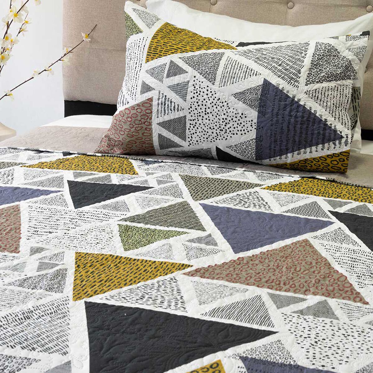 Quilt Doral 1,5 Plazas Hotpress Origins D7 Estampado