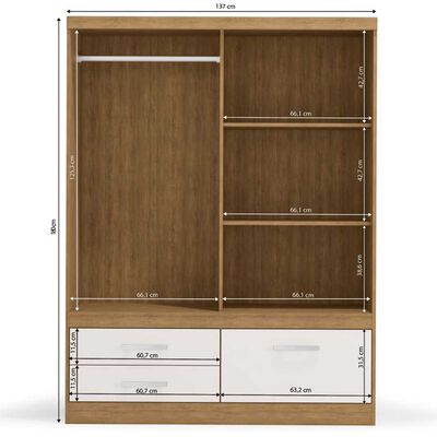 Imagen 2 del producto Clóset Yardas S582 2 Puertas 3 Cajones