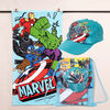 Toalla de Playa Avengers Accion 70x140 cm + Jockey y Bolso