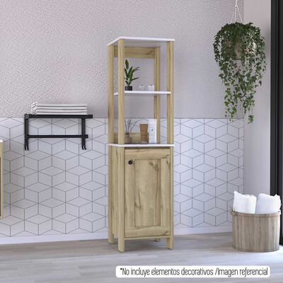 Optimizador de Baño TuHome Bath 1 Puerta Bi Color Blanco Duna