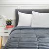 Plumón Coral Sherpa Casanova 1,5 Plazas Rayas Azul