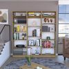 2 Estantes 5 Repisas + Estante 4 Repisas + 3 Complementos TuHome Home Macadamia