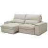 Sofá Amuv Bariloche Reclinable 3 Cuerpos Beige