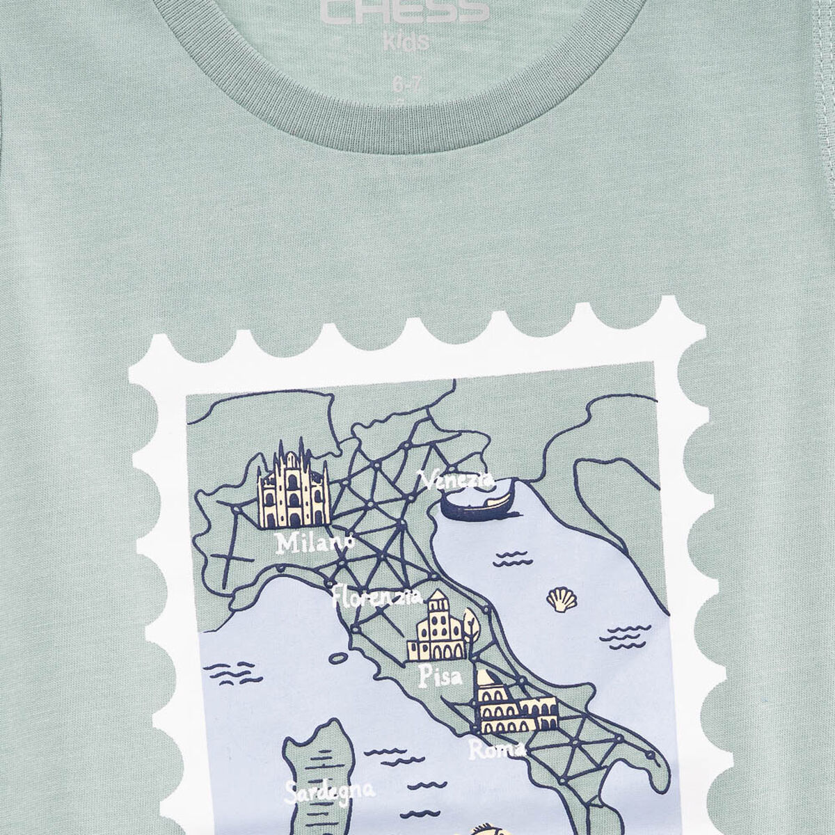 Polera Manga Corta Ni&ntilde;o Chess