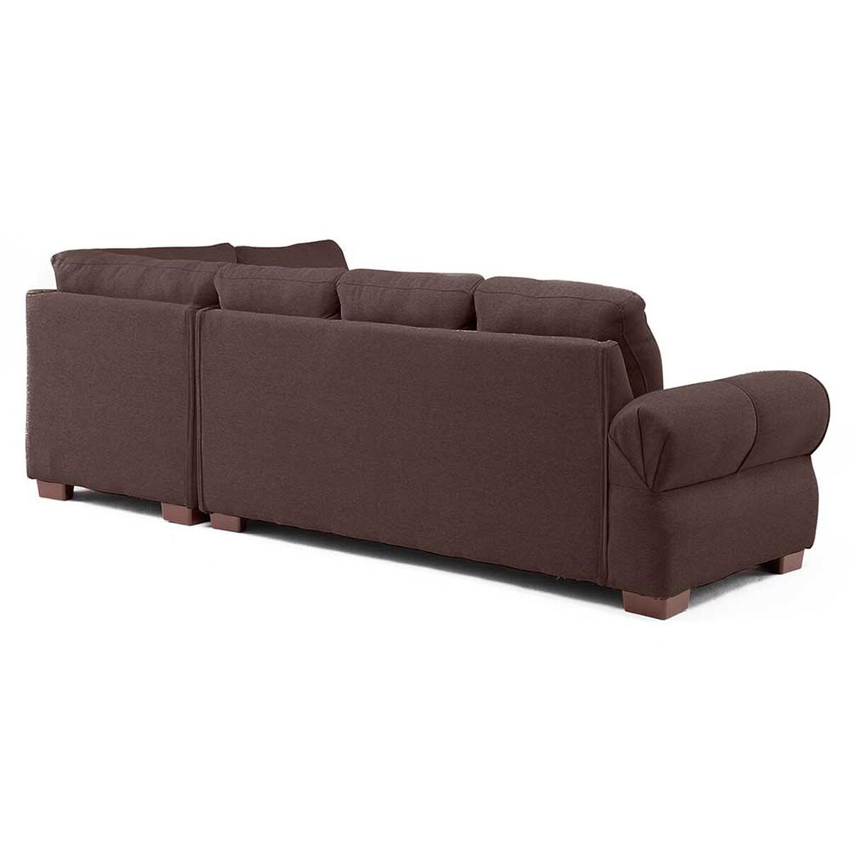 Sof&aacute; Seccional Living Factory Michigan 6 Cuerpos Caf&eacute;