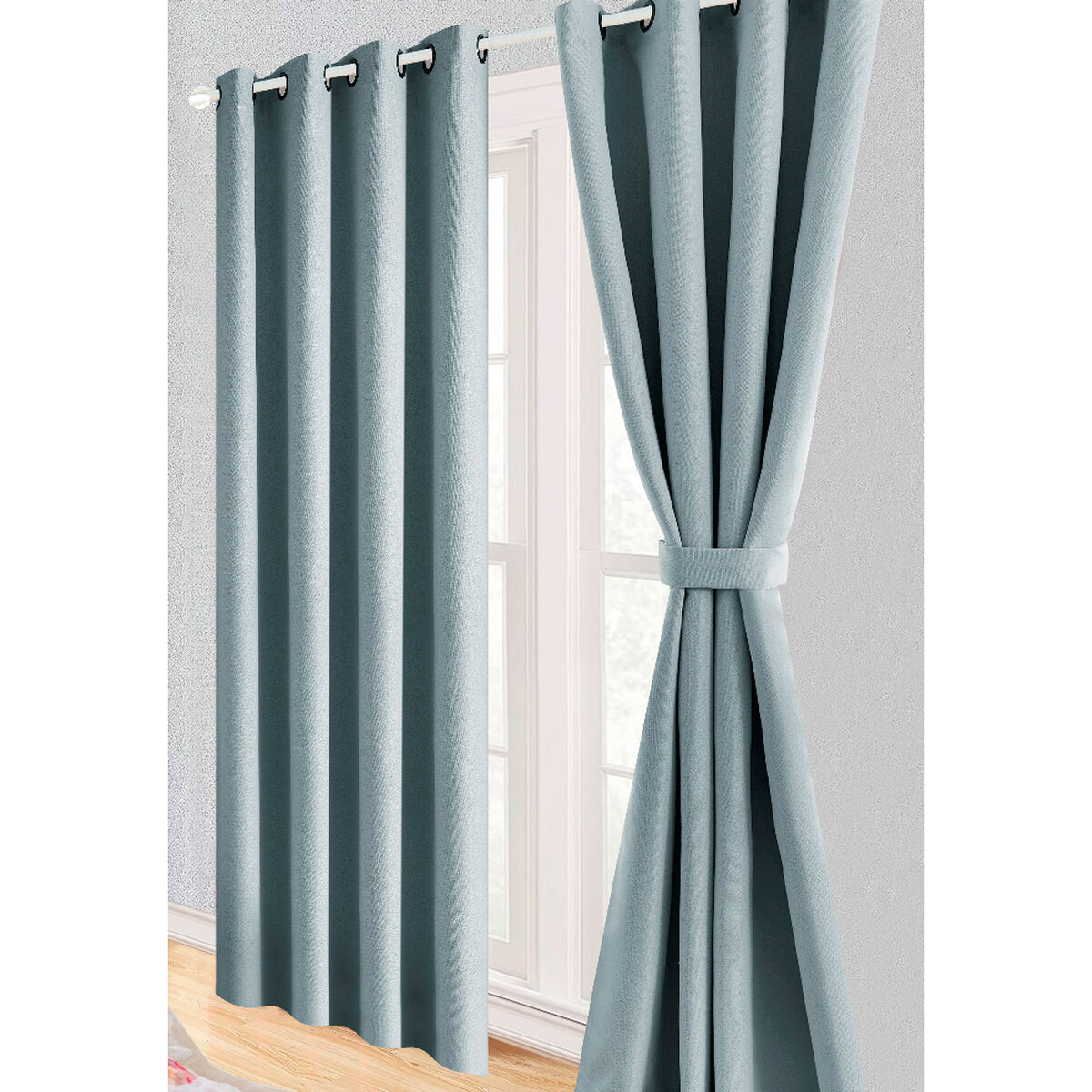 Juego de Cortina Blackout Doral Mauve 140x220 cm Gris Perla