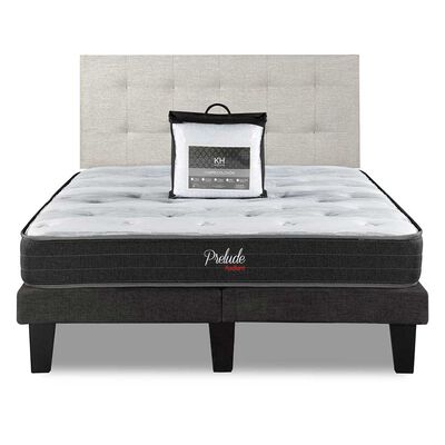 Imagen 1 del producto Combo Cama Europea Prelude Radiant 2 Plazas Normal + Respaldo Urban Arena + Cubre Colchón