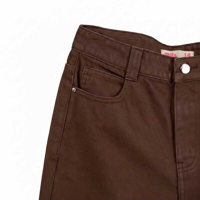 Imagen 2 del producto Jeans de Algodón Niña Mila Cafe