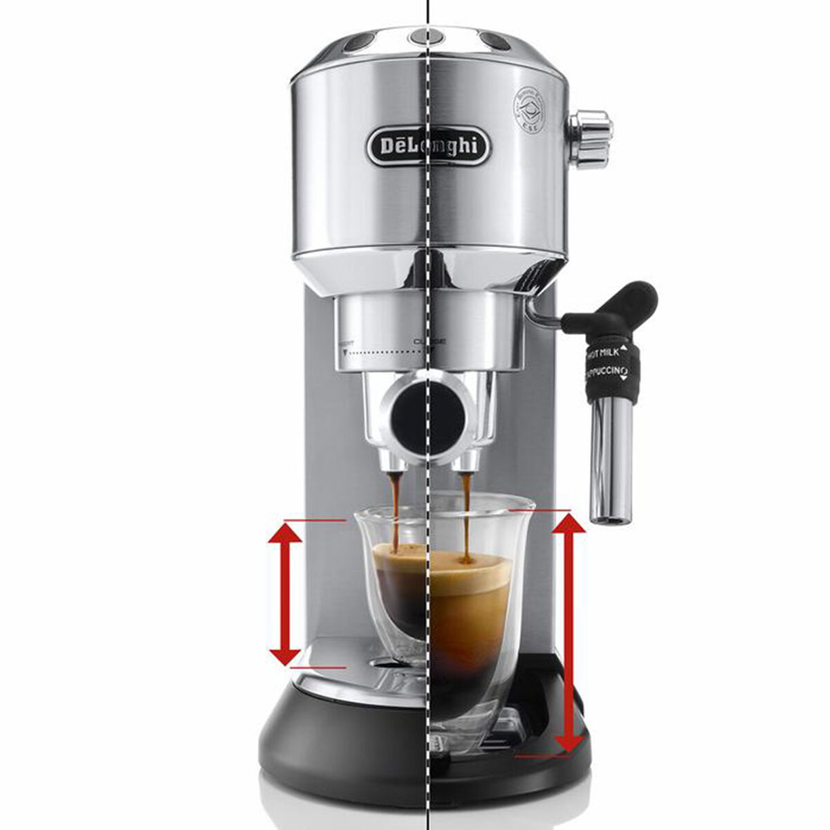 Cafetera Eléctrica De'Longhi Dedica Plata 1,2 lts.