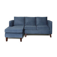 Sofá Seccional Barra Design Mila Izquierdo 3 Cuerpos Petróleo