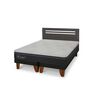 Cama Europea CIC Base Dividida 2 Plazas Hybrid Plus Infinity + Respaldo Munich