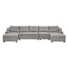 Sofá Seccional Innovamuebles Le Mans Doble Chaise XL 5 Cuerpos Gris