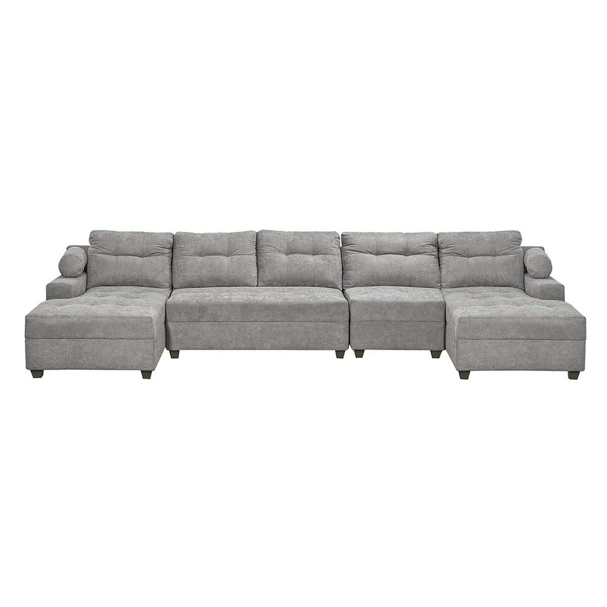 Sofá Seccional Innovamuebles Le Mans Doble Chaise XL 5 Cuerpos Gris