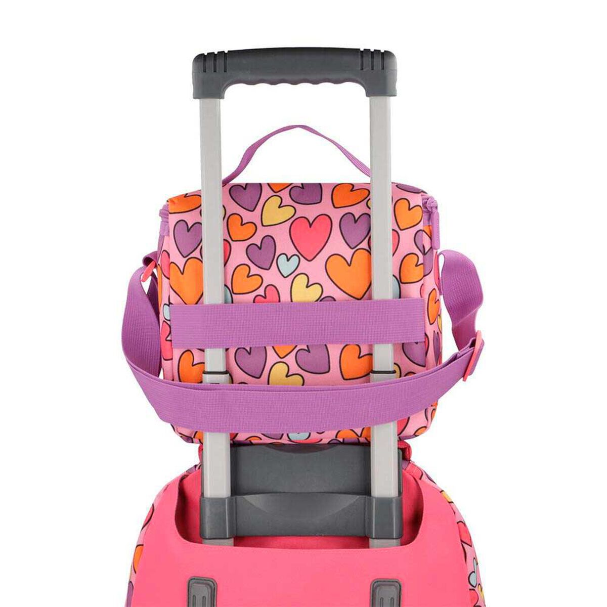 Pack Mochila con ruedas Xtrem Run 5XT Panda Rosado