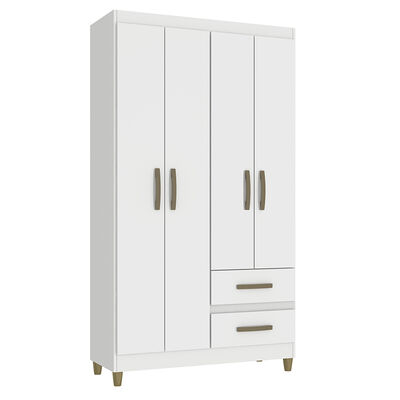 Imagen 1 del producto Clóset Vekkahome Lisboa 4 Puertas 2 Cajones Blanco
