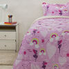 Set Plumón Sherpa + Juego de Sábana Casanova Kids Estampado 1,5 Plazas Jean
