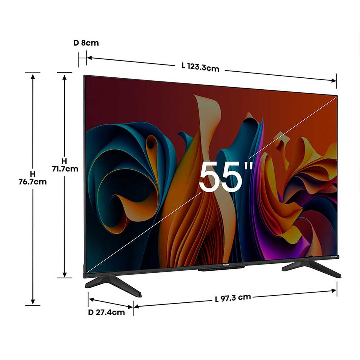QLED 55" Hisense 55Q6N Smart TV 4K UHD