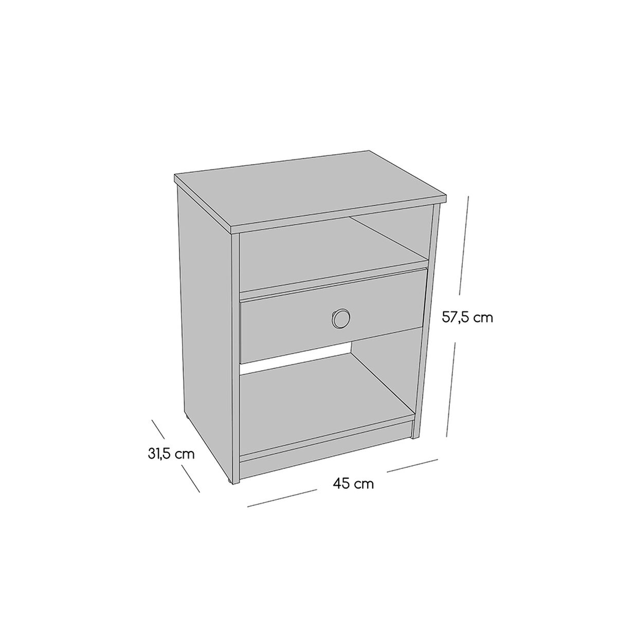 Cama Europea Celta 2 Plazas Carbono +  Respaldo + 2 Veladores Mallorca