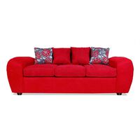 Sofá Elegant Detail Houston 3 Cuerpos Rojo