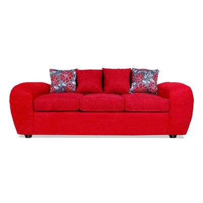 Sofá Elegant Detail Houston 3 Cuerpos Rojo