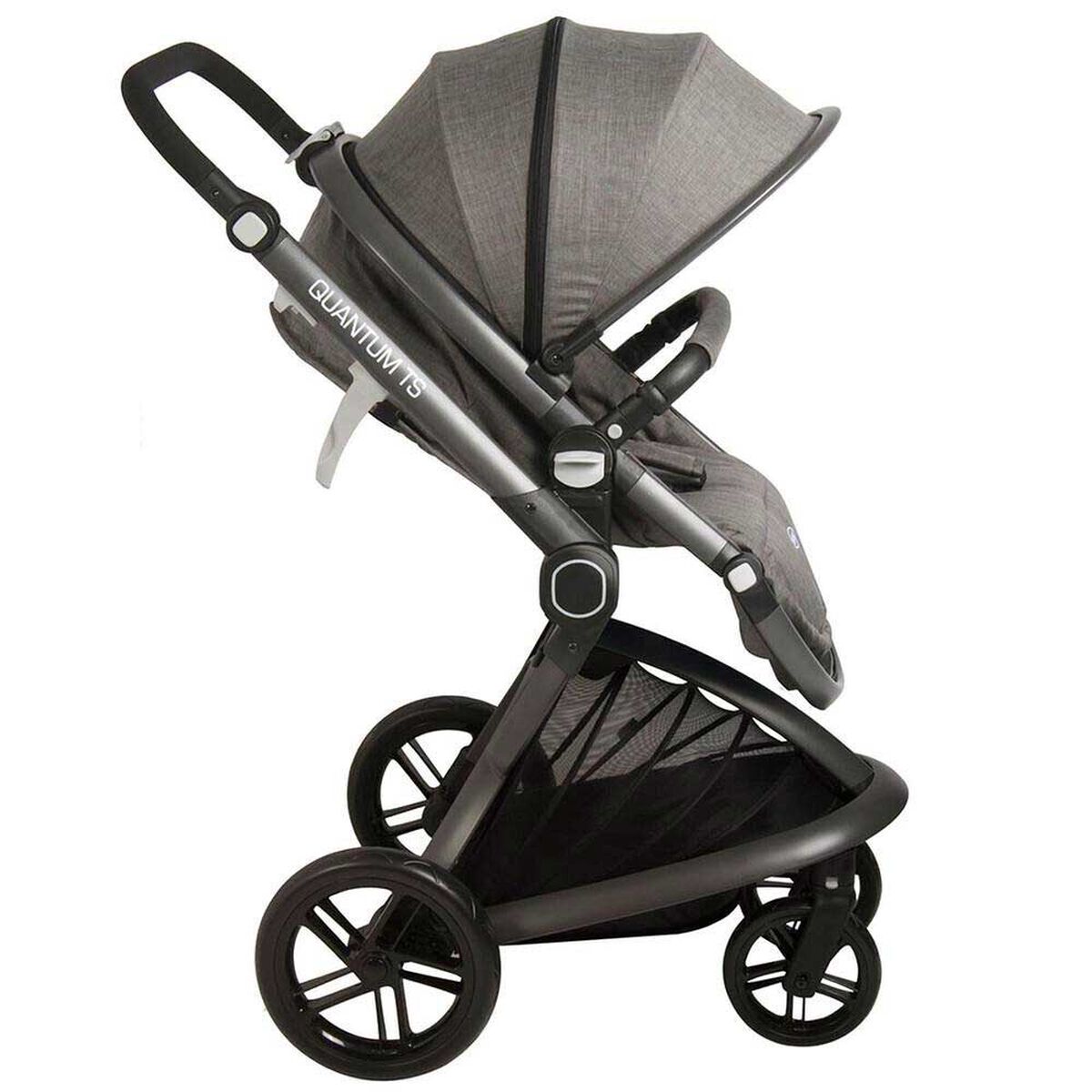 Coche Cuna Travel System Bebe Quantum Gris Bebesit