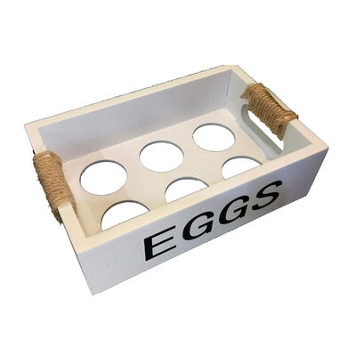 Imagen 1 del producto Caja de Madera Vgo Porta Huevos Blanco