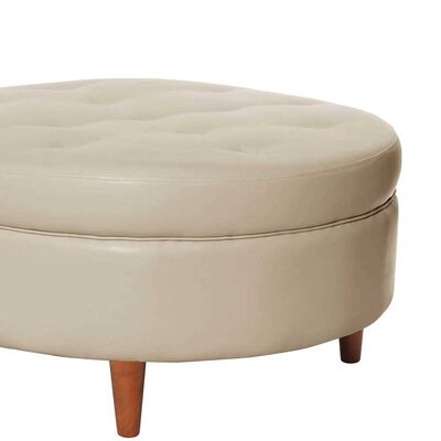 Imagen 2 del producto Pouf Latam Home Paris PU Beige