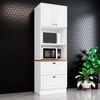 Mueble de Cocina Home Mobili Americana 2 Cajones 2 Puertas Blanco