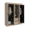 Closet Tuhome 150 VM 6 Puertas 2 Cajones Cartagena Wengue