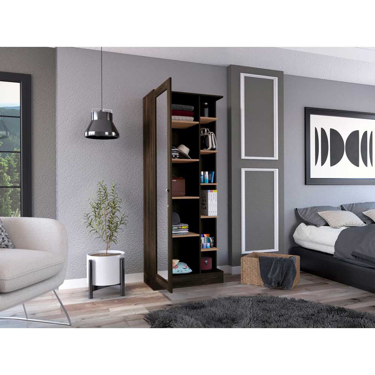 Closet Tuhome Woman 1 Puerta Nogal Europeo-Miel