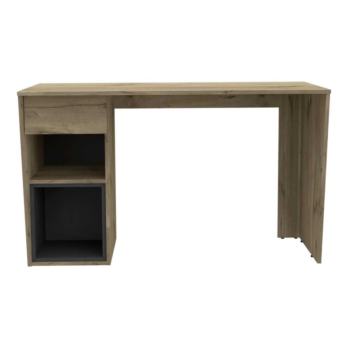 Escritorio Recto TuHome Berlin 1 Cajón Duna Plomo