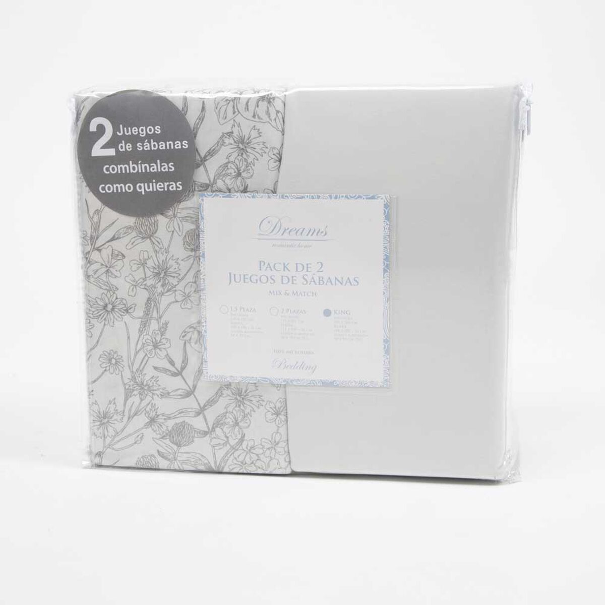 Set 2 Juegos de S&aacute;banas Dreams King