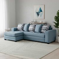 Sofá Seccional Izquierdo Living Factory Milan 3 Cuerpos Gris