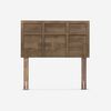 Cama Europea Rosen 1,5 Plazas Pratta + Respaldo + Velador Robin