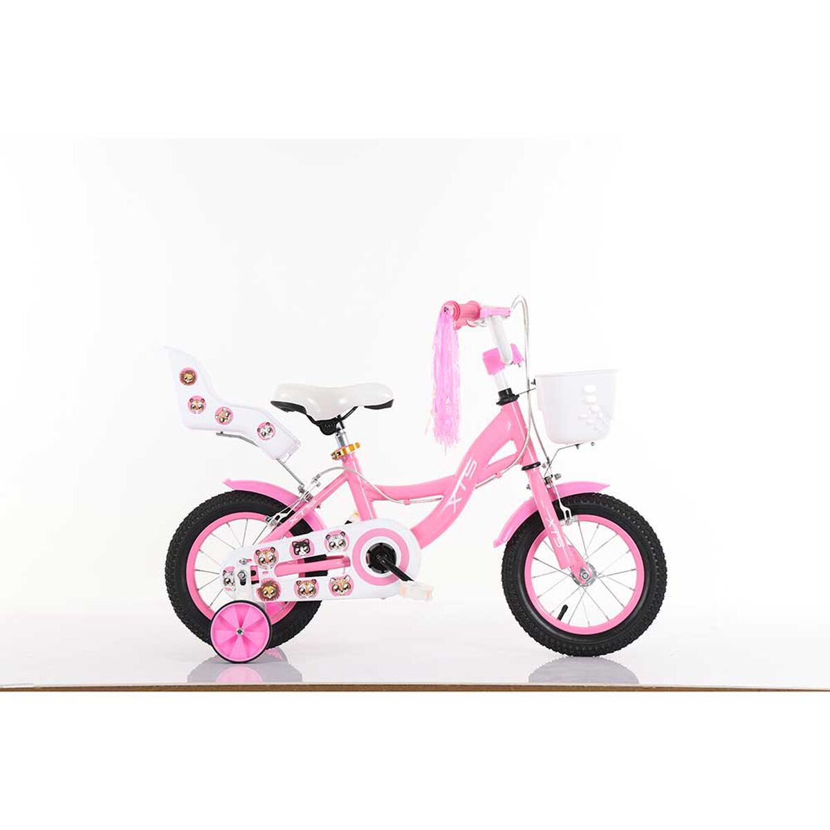 Bicicleta Infantil Aro 12 Rosada Xts
