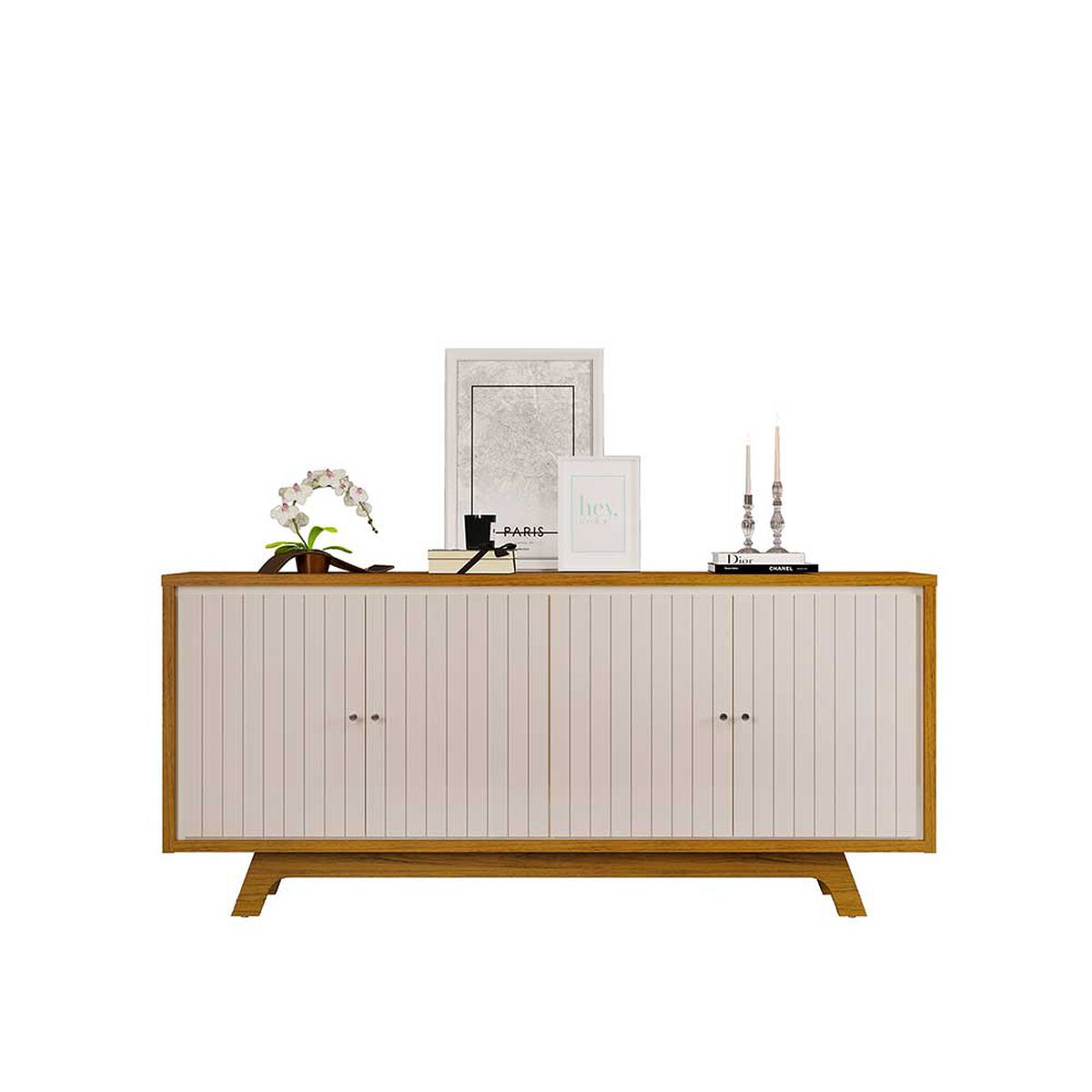 Buffet Vekkahome Brise 4 Puertas Caf&eacute; Beige