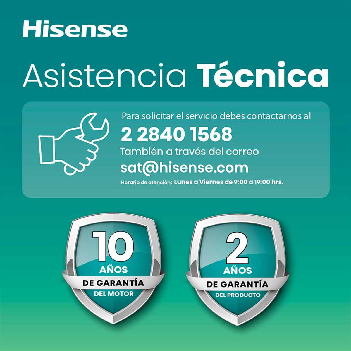 Lavadora Autom&aacute;tica Hisense WT3K1023UT 10 kg.