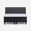Cama Europea Rosen King Tempo Base Dividida + Respaldo Lucio