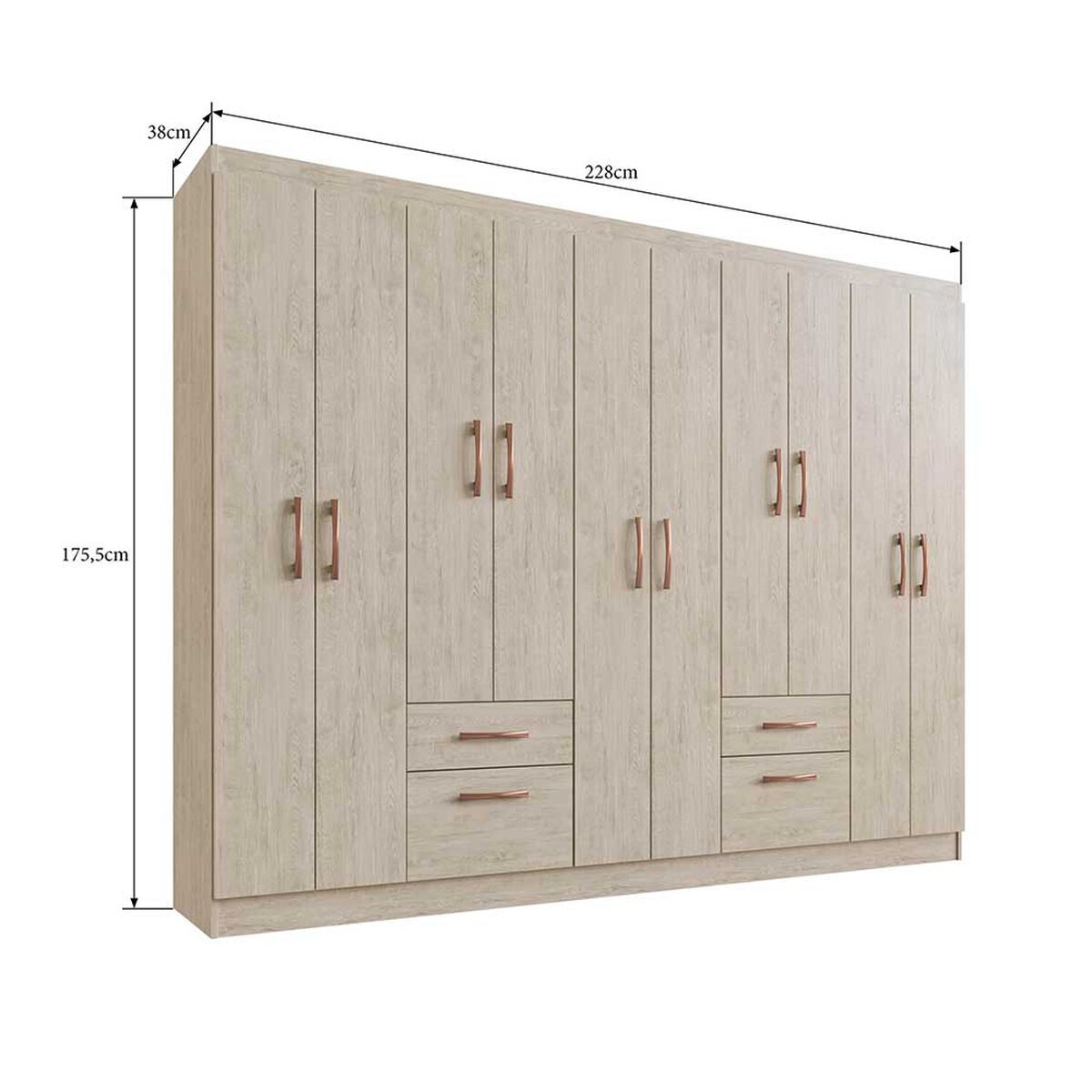 Closet Mili 10P-2C-2Zap