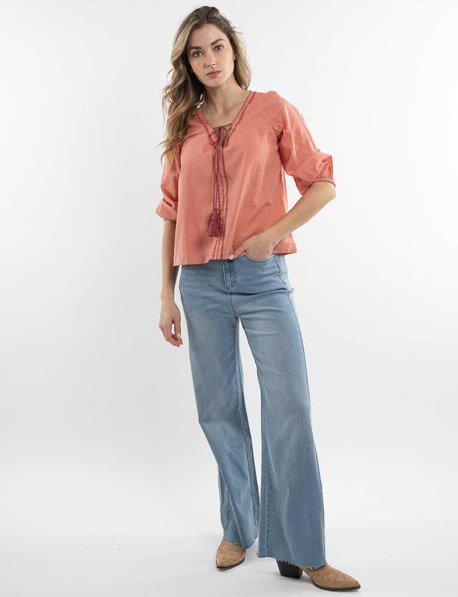 Blusa Algod&oacute;n 3/4 Mujer Alma